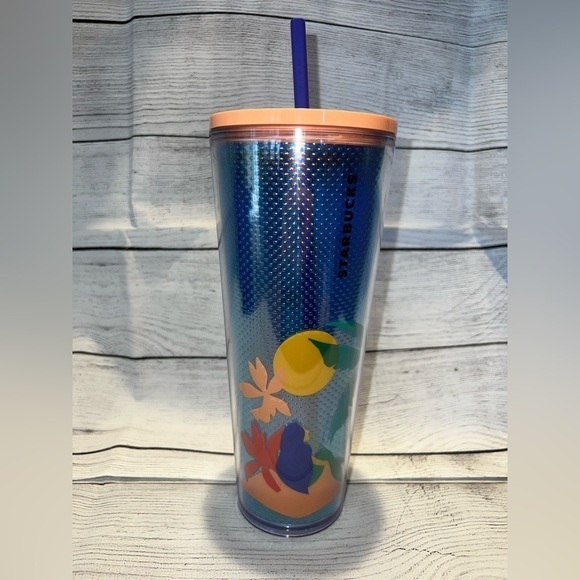 2020 Starbucks Summer Tumbler Island Siren 24oz - Picture 2 of 6